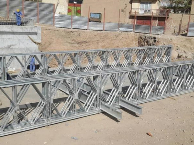 Afghanistan prefabricated steel bridge for rugged mountain river crossing