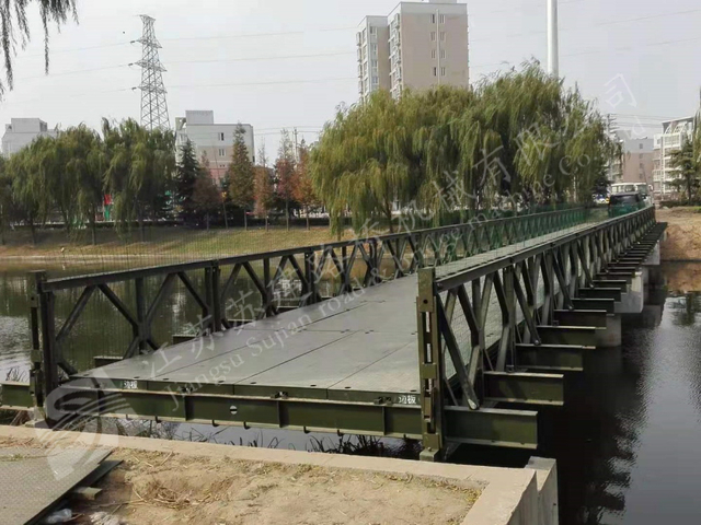 Suining landscape steel bridge for urban waterfront traffic and pedestrian access