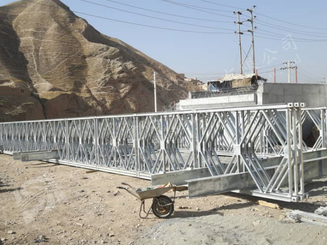 Load bearing steel bridge in Afghanistan supporting remote area connectivity