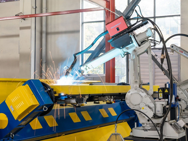 Robotic welding equipment for high quality modular steel bridge production