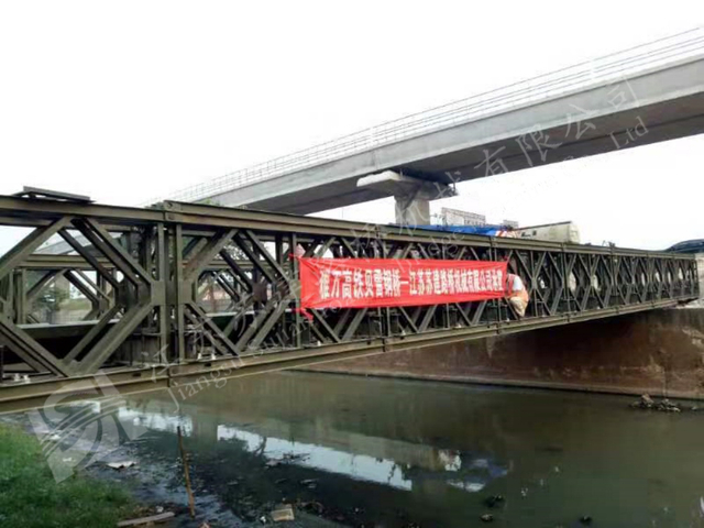 Temporary Bailey bridge for Jakarta-Bandung High-Speed Railway construction